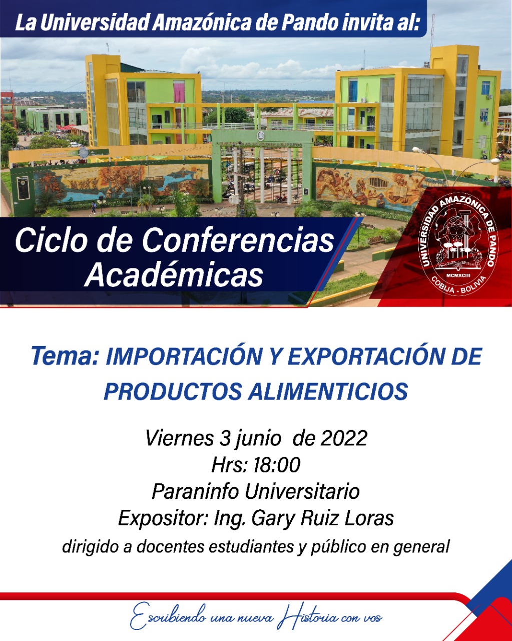 CONFERENCIA: IMPORTACIÓN Y EXPORTACIÓN DE PRODUCTOS ALIMENTICIOS